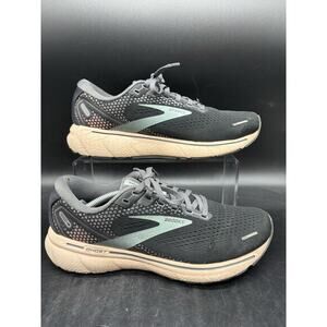 Brooks Ghost 14 Running Shoes Womens Size 9 Athletic Sneakers Trainers Black